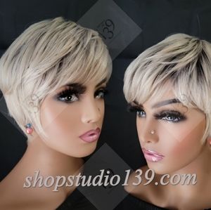 100% human hair Sexy pixie wig